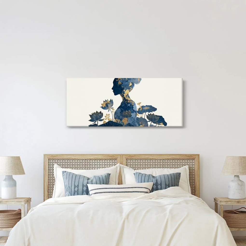 Tablou - Profil de femeie din marmură (120x50 cm)