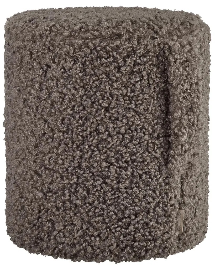 Puf, colecția TEDDY | H 40 cm, Ø 35 cm - Espresso - Blomus