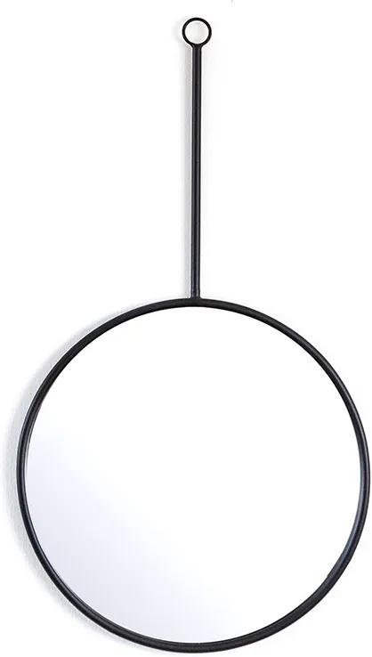 Oglinda rotunda cu rama din fier Womack small, 40 x 3 x 70 cm