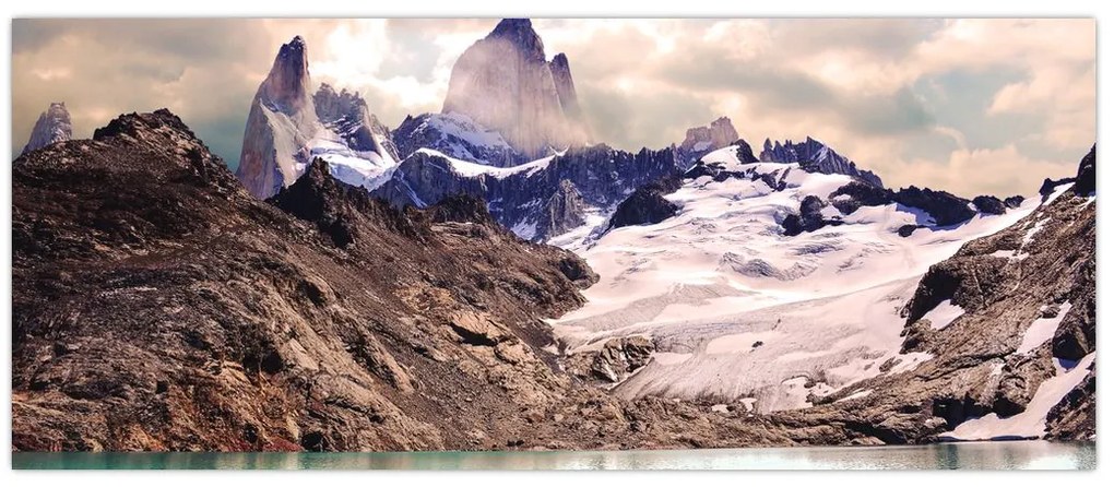 Tablou cu lac montan (120x50 cm)