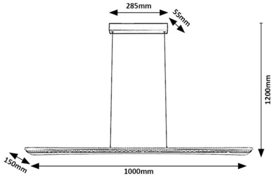 Rabalux 72026 - Lustră LED suspendată pe cablu NORAEL LED/40W/230V 3000K