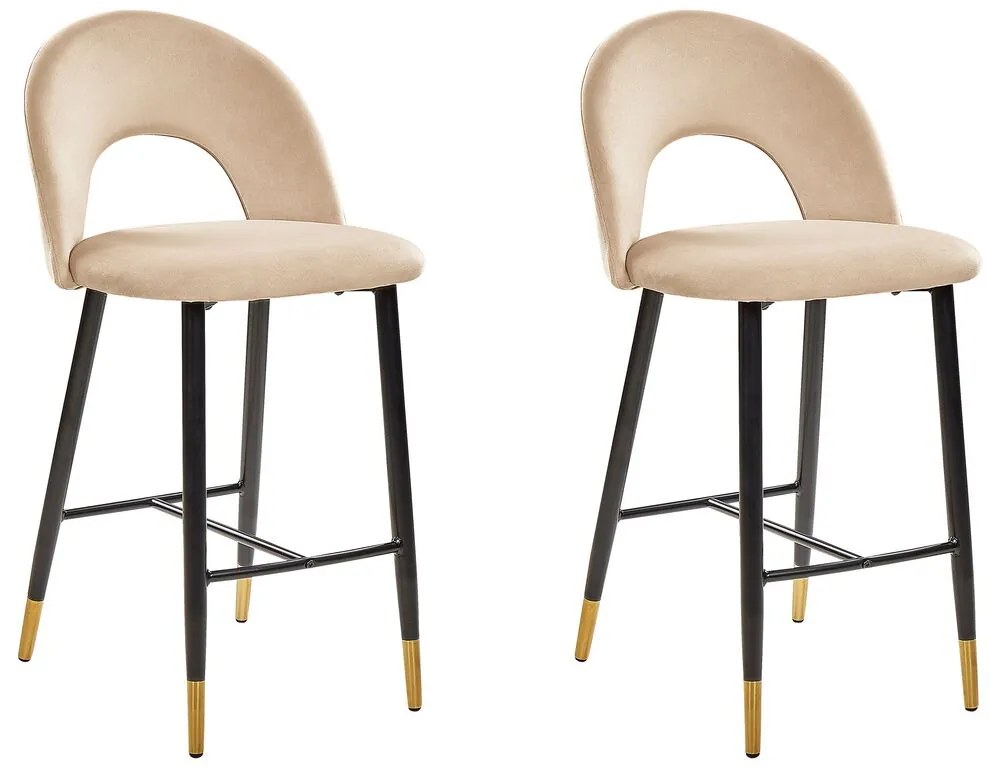 Set 2 buc scaun tip bar Fabian (bej). 1078837