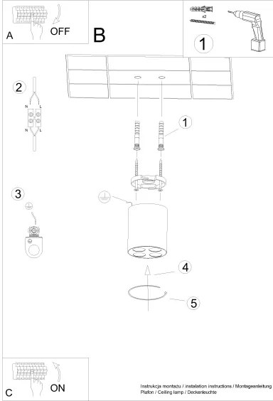 Spot LED Sollux SL.1210 ZOE LED/9W/230V negru