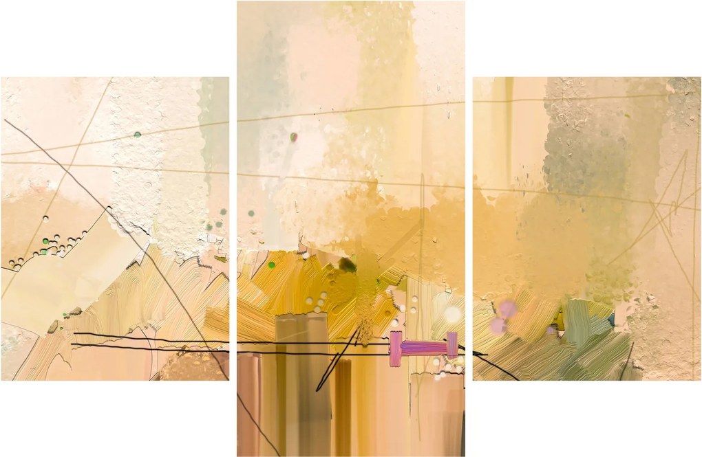 Tablou - Abstract, pictură în ulei (90x60 cm)