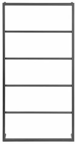 SAPHO Ska502 Ska suport pentru prosoape montat peperete 60 x 115 x 10 cm, negru mat