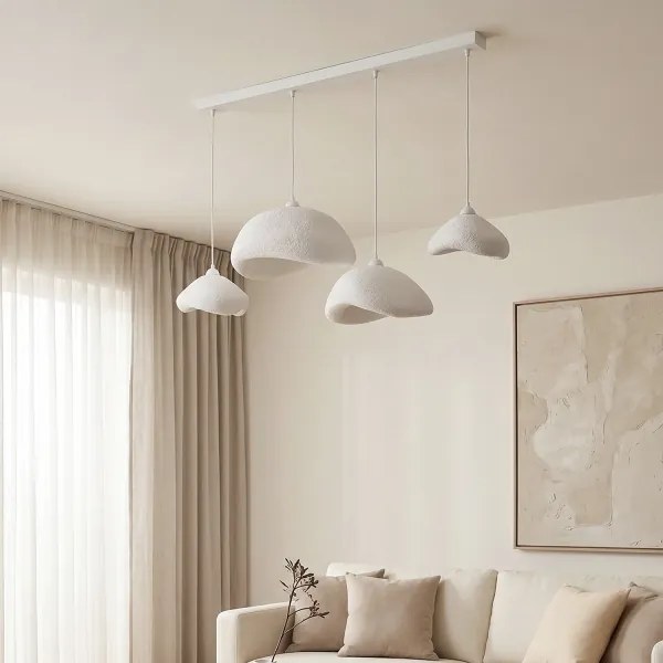 BRILAGI - Lustră suspendată pe cablu WABI SABI 4xE27/40W/230V albă