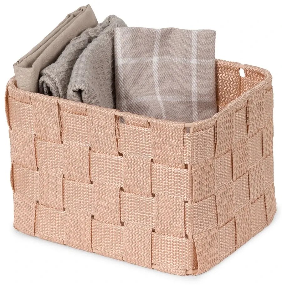 Organizator Compactor pentru sertareTEX, 19 x 14 x 13 cm, înalt, roz