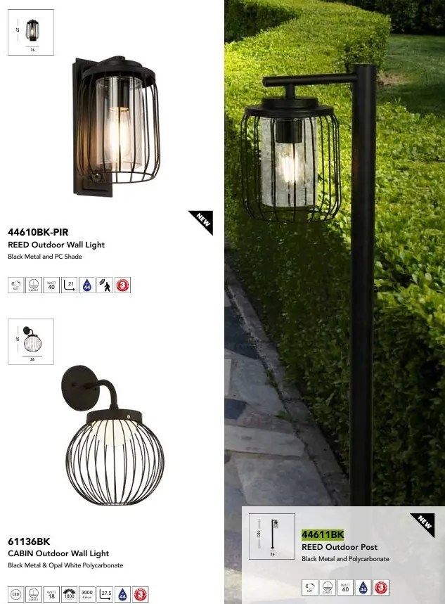 Stalp pentru exterior, terasa sau gradina Reed
