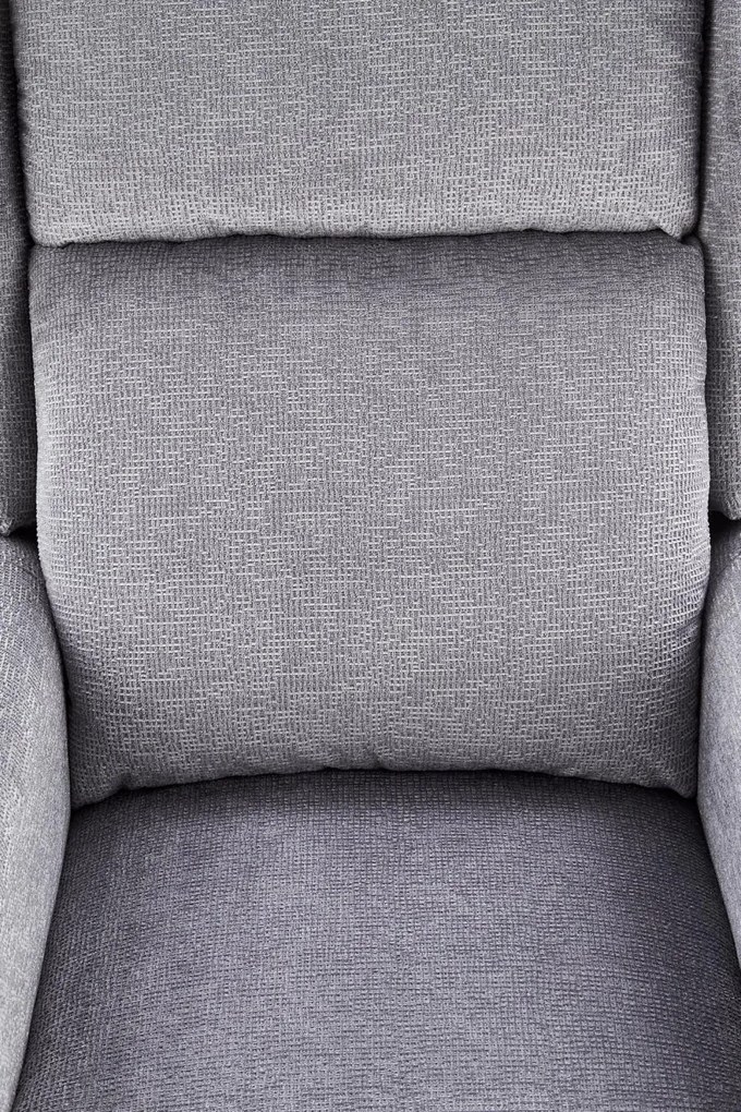 Fotoliu recliner cu functie de masaj Agustin M stofa gri