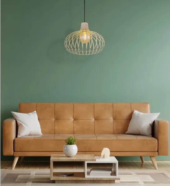Globo 33370119 - Lampă suspendată pe cablu MATEO 1xE27/40W/230V bej