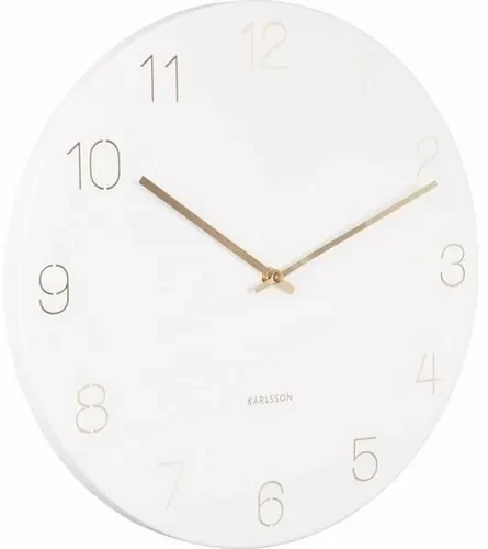 Ceas de design, de perete, Karlsson 5762WH, diam. 40 cm