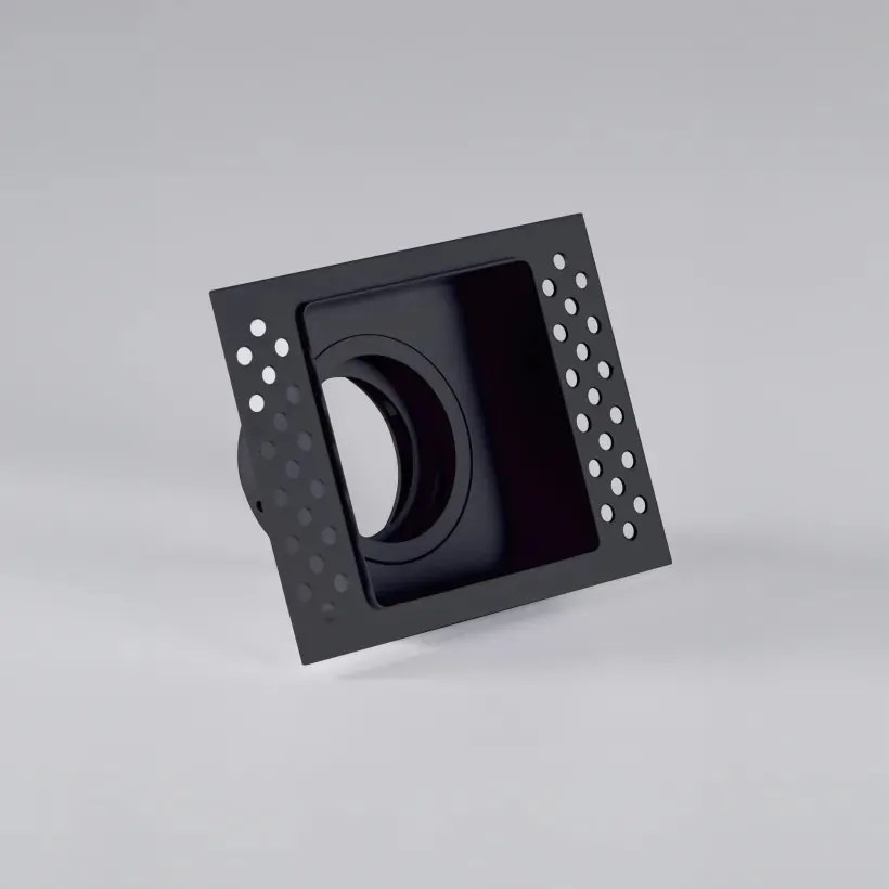 Spot incastrabil rezistent foc protectie IP65 Zelda Trimless Square negru