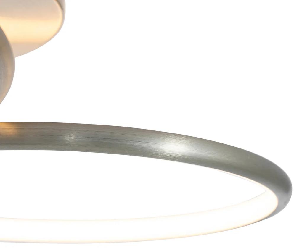 Plafoniera din oțel cu LED în 3 trepte reglabilă 2 lumini - Joaniqa