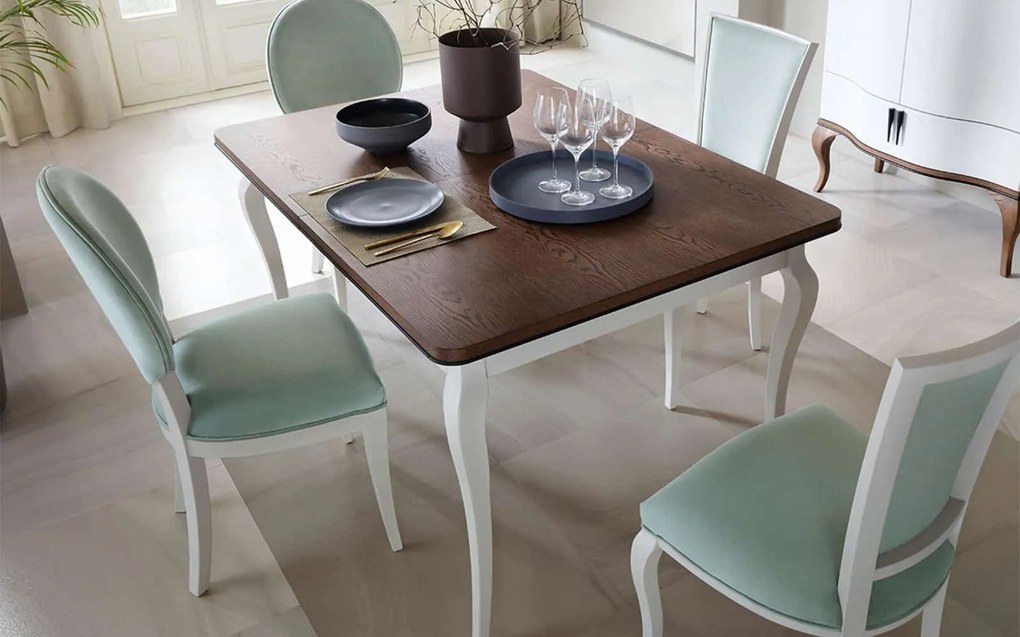 Masă lemn masiv Dining Leona Extensibilă 160/240cm - 140/330x100x77cm