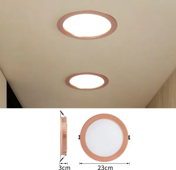 Immax NEO 07331L - LED reglabil, corp încastrat DOWN, 36W/230V, Wi‑Fi Tuya, Ø 23 cm, roz