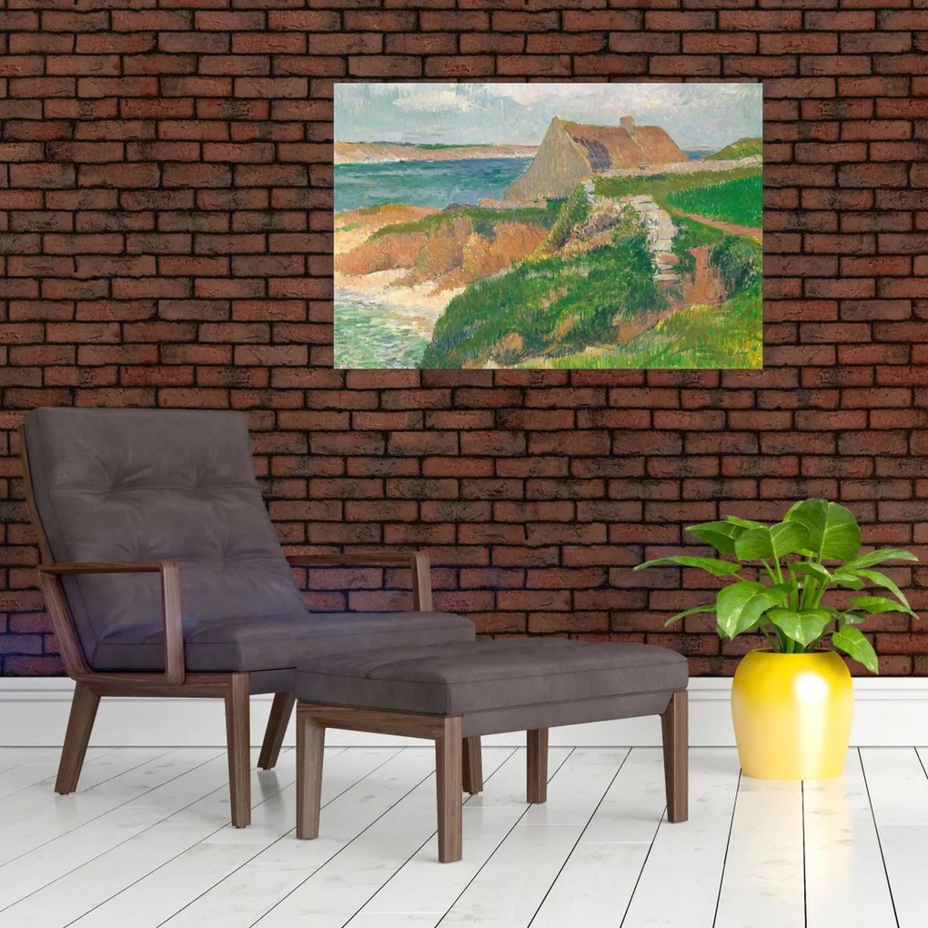 Tablou - Henri Moret, The Island of Raguenez, Brittany, reproducere (90x60 cm)