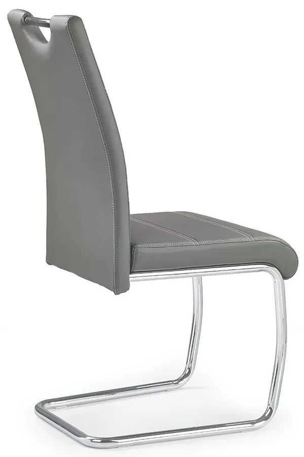 Scaun de bucaterie Amalia, gri/argintiu
