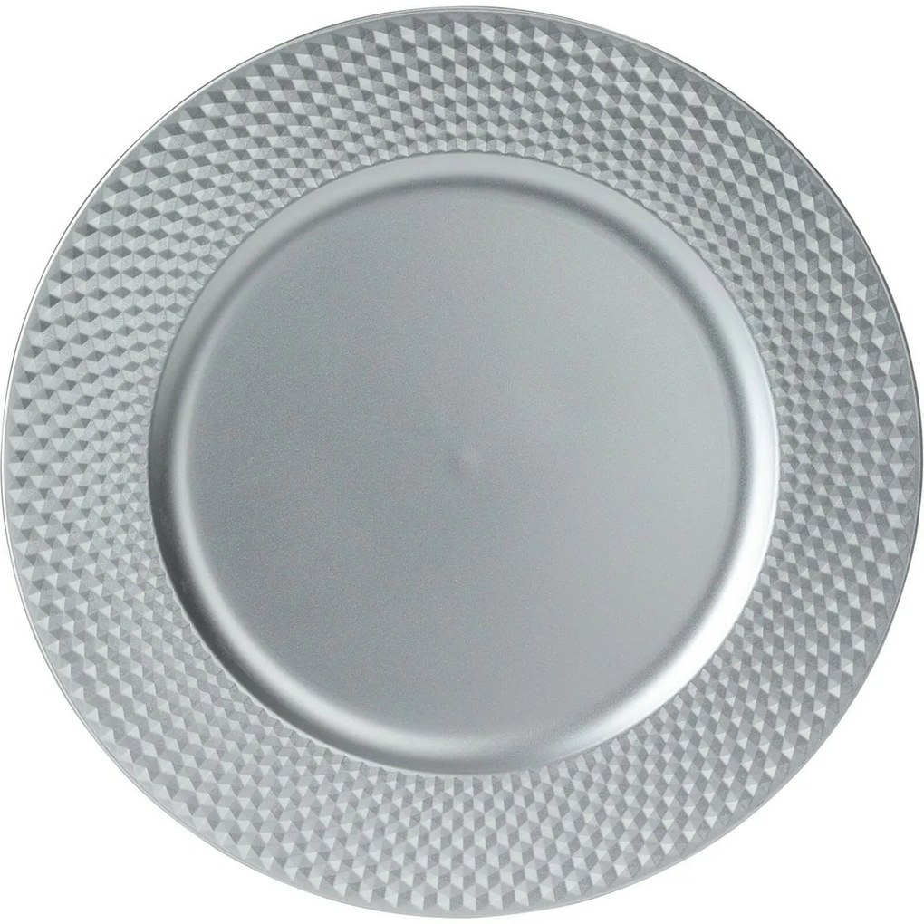 Suport farfurie Silver Cubes, 33 cm