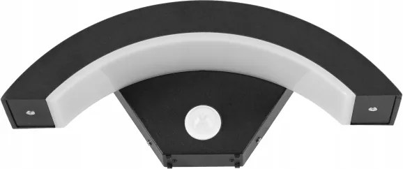 Aplică LED de perete pentru exterior cu senzor LED/10W/230V IP54 negru