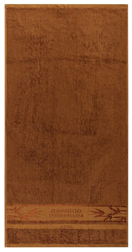 Prosop de corp 4Home Bamboo Premium maro, , 70 x 140 cm
