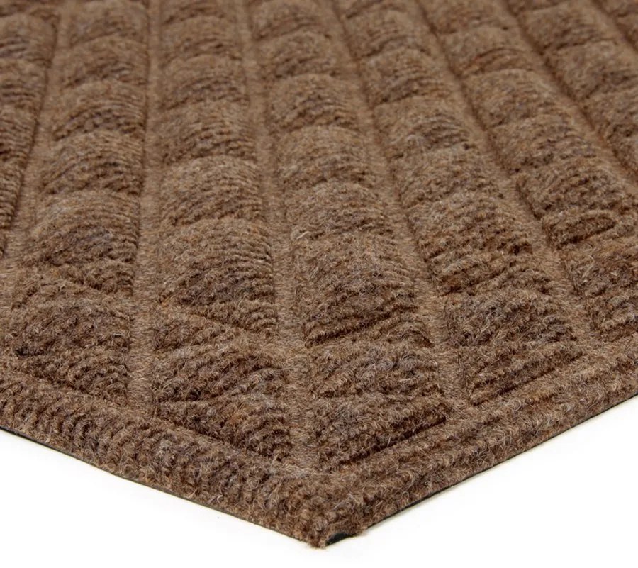 Covoraș pentru curățare textil Bricks Squares 45 x 75 x 1 cm, maro