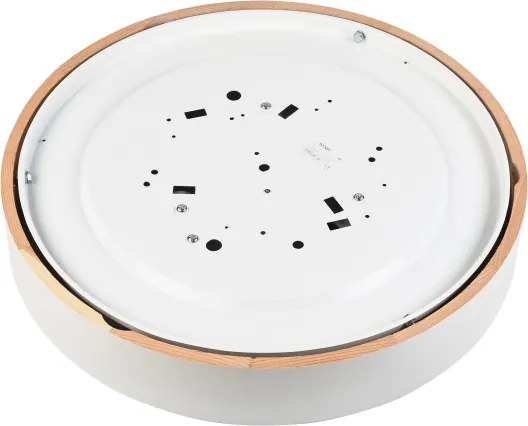 Plafonieră NATURAL, 5 x E27/15W/230V, Ø 47,5 cm, pin/alb