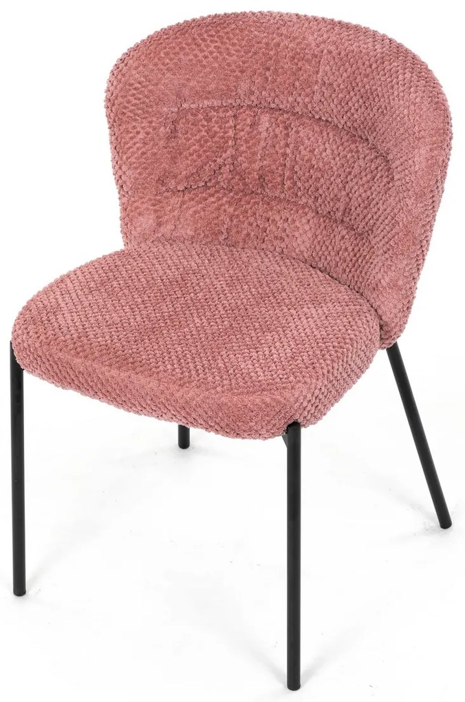Set de scaune de sufragerie Bouclé CT-W1077 PINK2,4 buc
