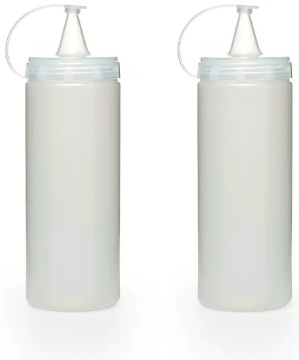 Set 2 recipinte pentru sosuri Hermia 283PLN1204, 2 piese, Plastic, Transparent