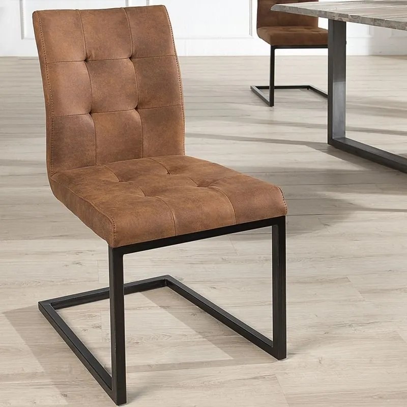 Set de 2 scaune design industrial style, Oxford coniac A-36961 VC