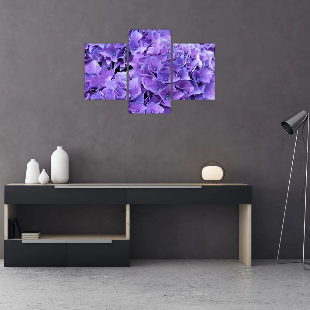 Tablou cu flori violete (90x60 cm)