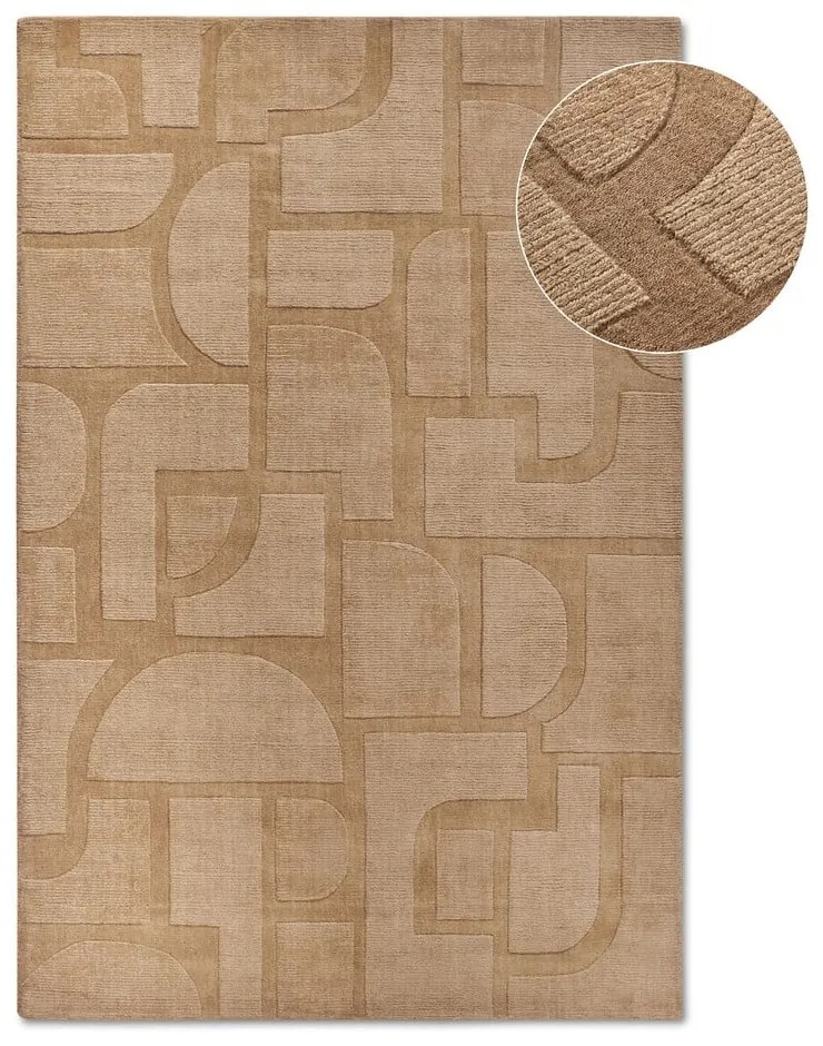 Covor bej țesut manual din lână 80x150 cm Alexis – Villeroy&amp;Boch