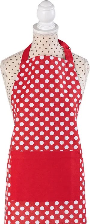 Set de bucătărie PUNCTE roșu 3 piese