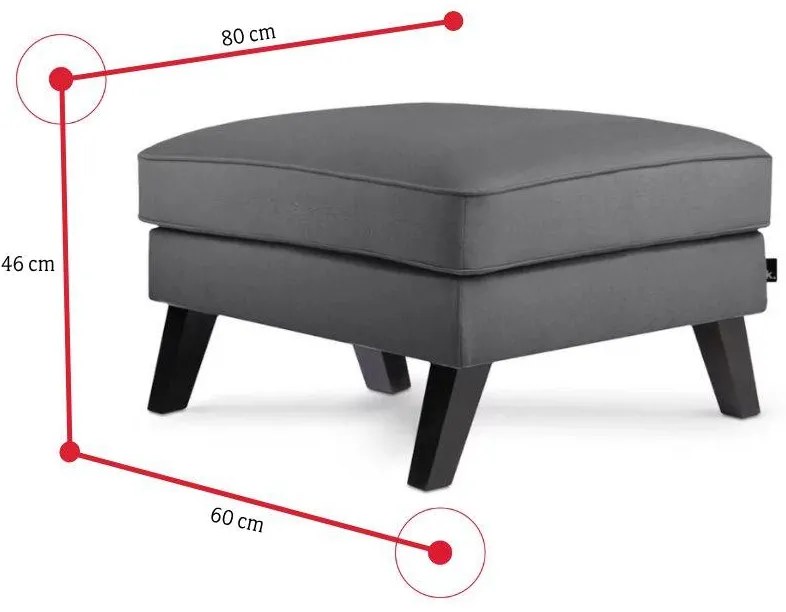 Supermobel Taburet TERSO, 82x46x60, riviera 24 (DAVIS)
