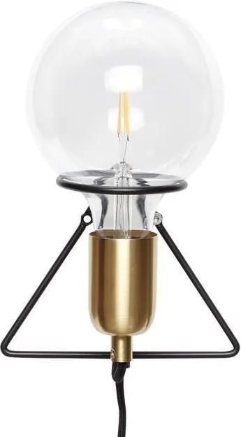 Lampa de Perete cu Suport Negru - Alama Negru L14 x l15 x h15cm