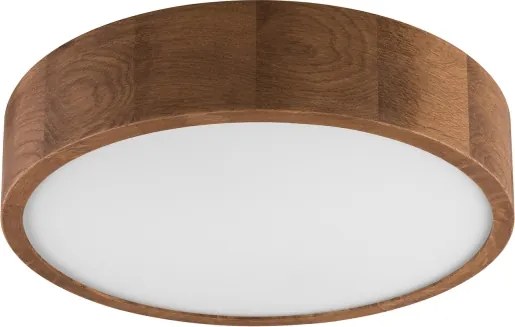 Brilagi - Plafonieră LED RGBW dimabilă CARVALHO, 2×E27/9W/230V, Wi‑Fi, finisaj stejar, Ø 37,5 cm