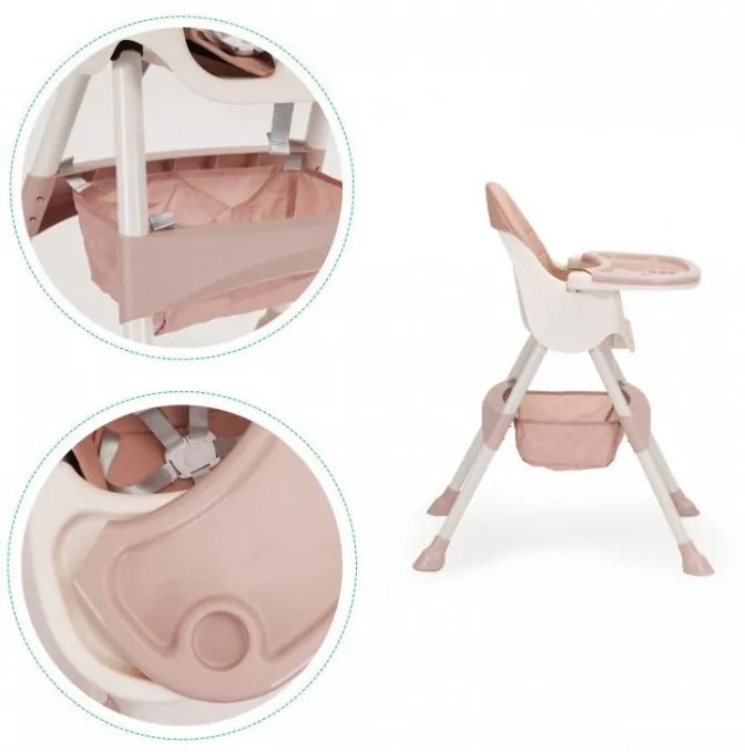 Scaun De Masa 2 in 1 Ecotoys HC-823 - Roz