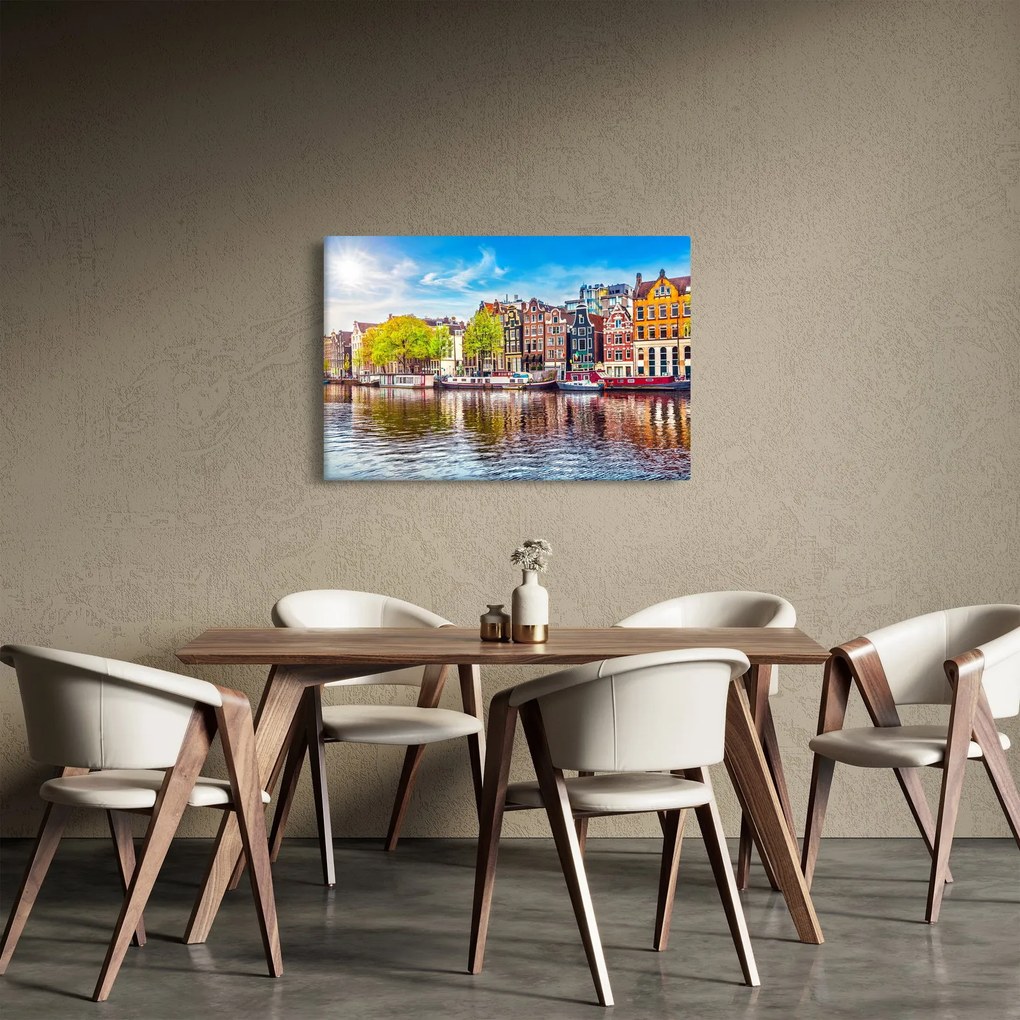 Tablou - Case dansatoare, Amsterdam (90x60 cm)