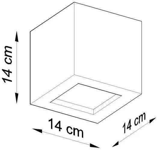 Sollux SL.0005 - Aplica de perete LEO 1xE27/60W/230V albă