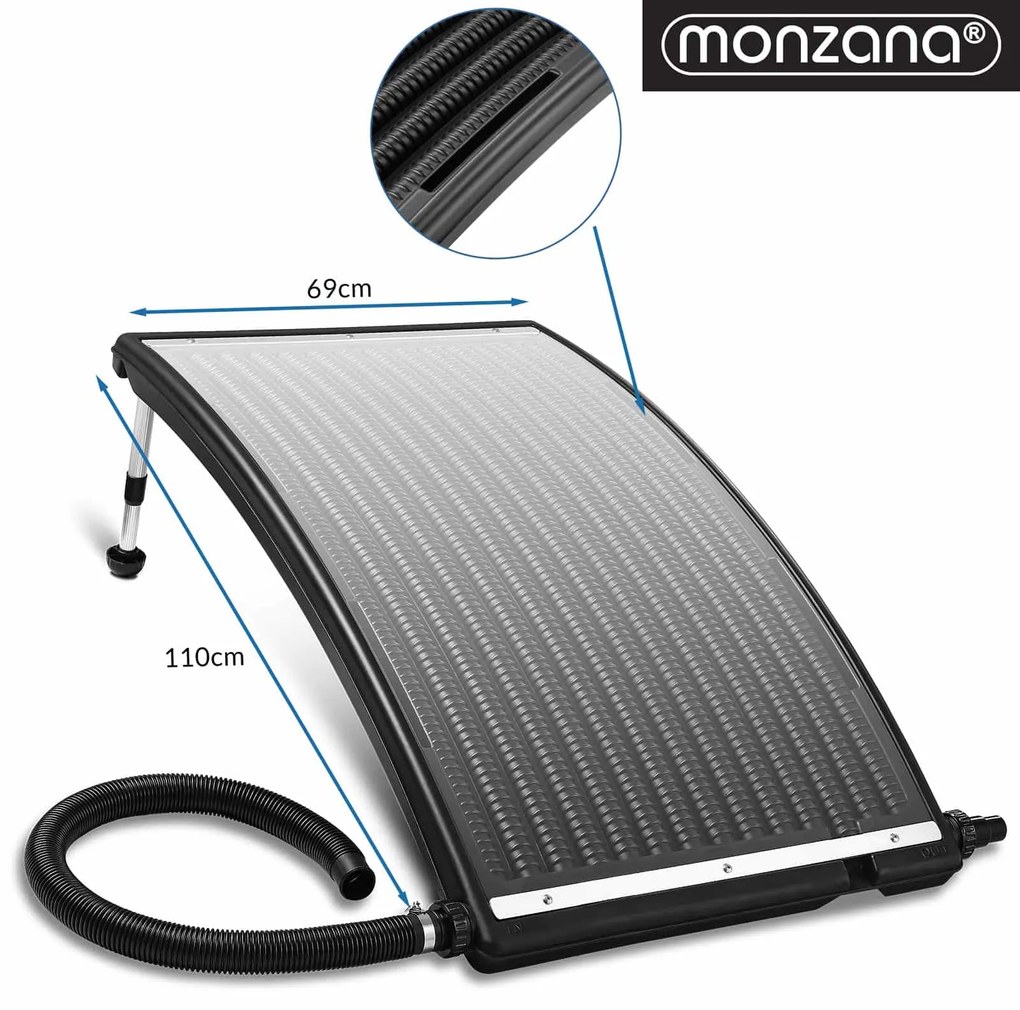 Deuba Panou solar pentru incalzirea apei 110x69x14cm - antracit
