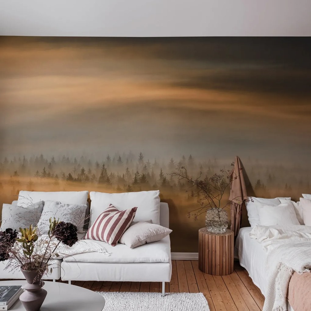 Fototapet, Golden Fir Forest, Rebel Walls