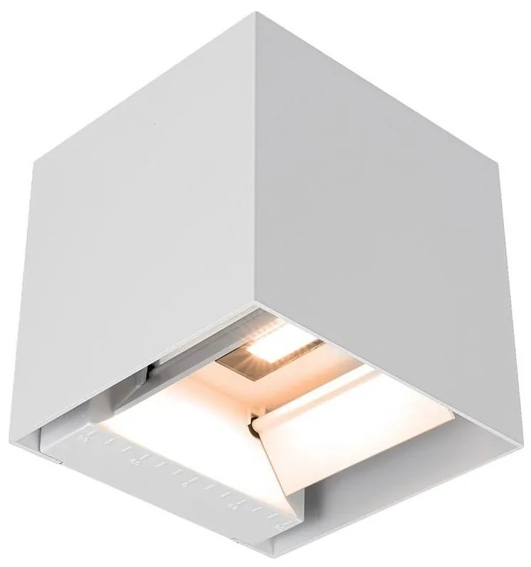 Lampă LED solară de perete cu senzor, 9W/5V, IP65, 2600 mAh, albă