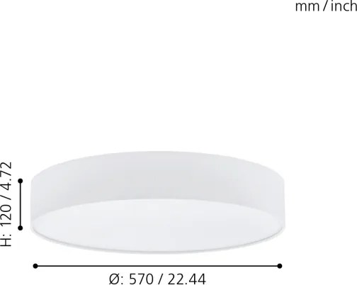 Eglo 97777 - Plafonieră LED dimabilă ROMAO 1 LED/40W/230V