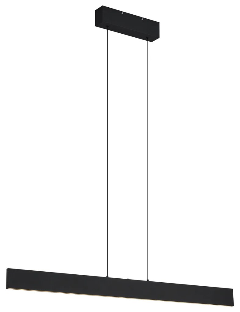 Lampă suspendată modernă neagră incl. LED cu 3 trepte de intensitate luminoasă - Straight