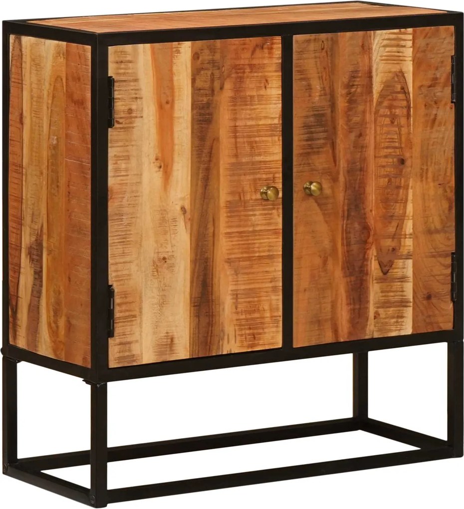 vidaXL Bufet cu ușă Beta natural 70 x 30 x 75 cm Lemn Solid de Acacia