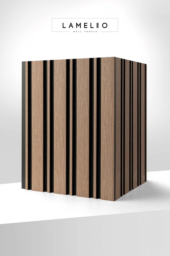 Panou riflat 3D Milo, Oak Sonoma, 270x11.6cm, Lamelio