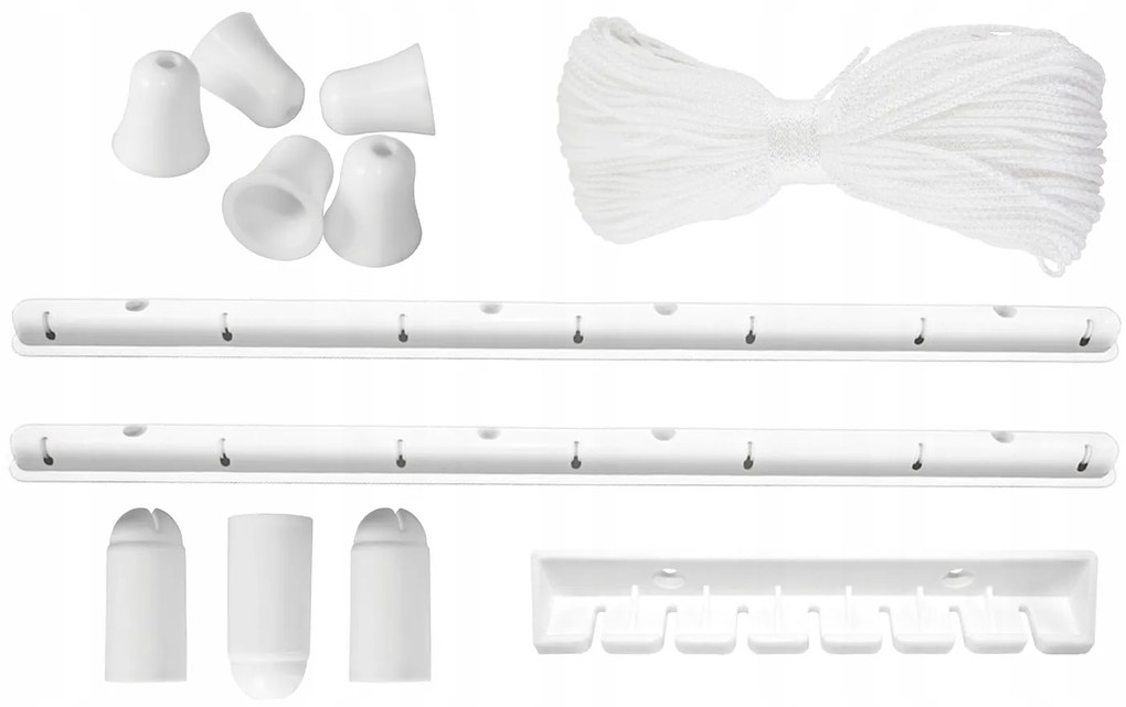ShopJK USCATOR RUFE DE TAVAN ALB, 7 - BARE, 200 CM