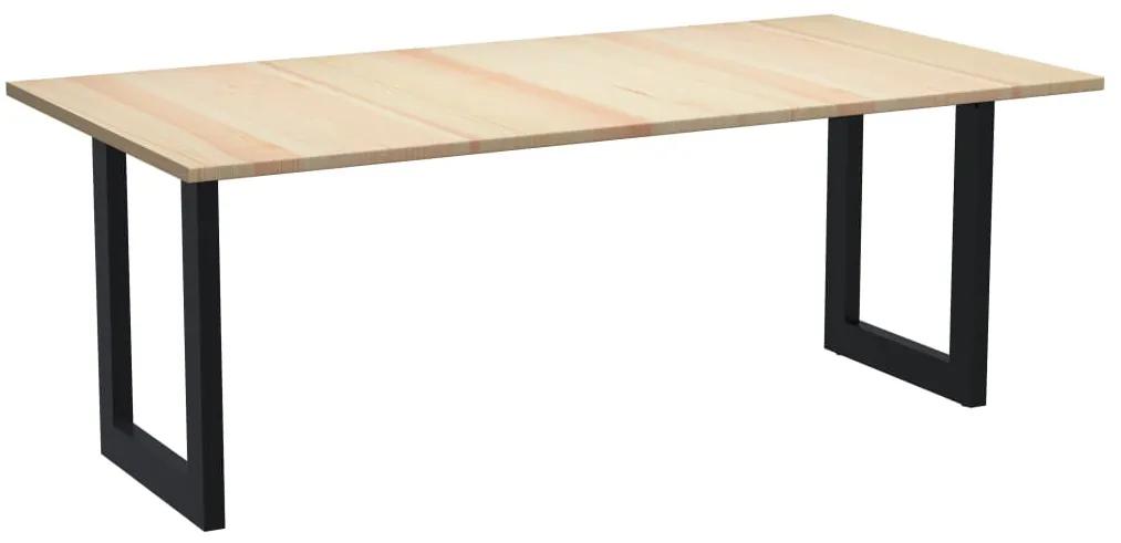 3051322 vidaXL Masă de bucătărie, 220 x 100 x 76 cm, lemn de pin