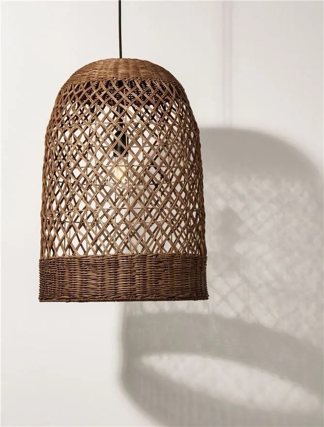 Lustra/Pendul ratan design natural SOLITA maro