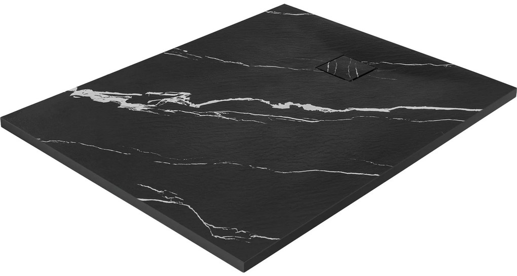 Cada de duș Magnum CARRARA BLACK 80x100