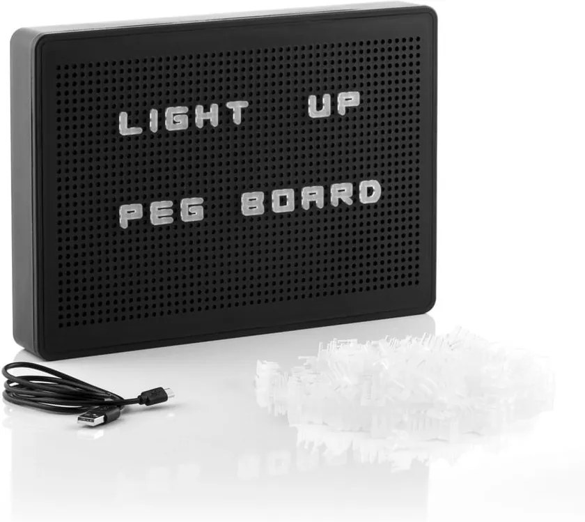 Tablă cu litere InnovaGoods, negru
